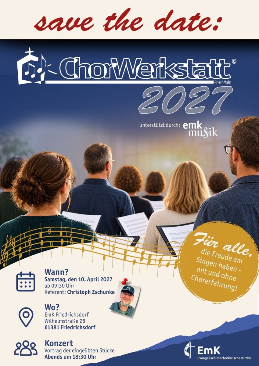 Save the Date: Chorwerkstatt 2027